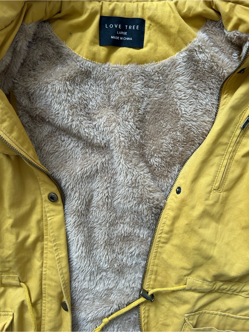 Love Tree Mustard Utility Drawstring Vest - Picture 4 of 4
